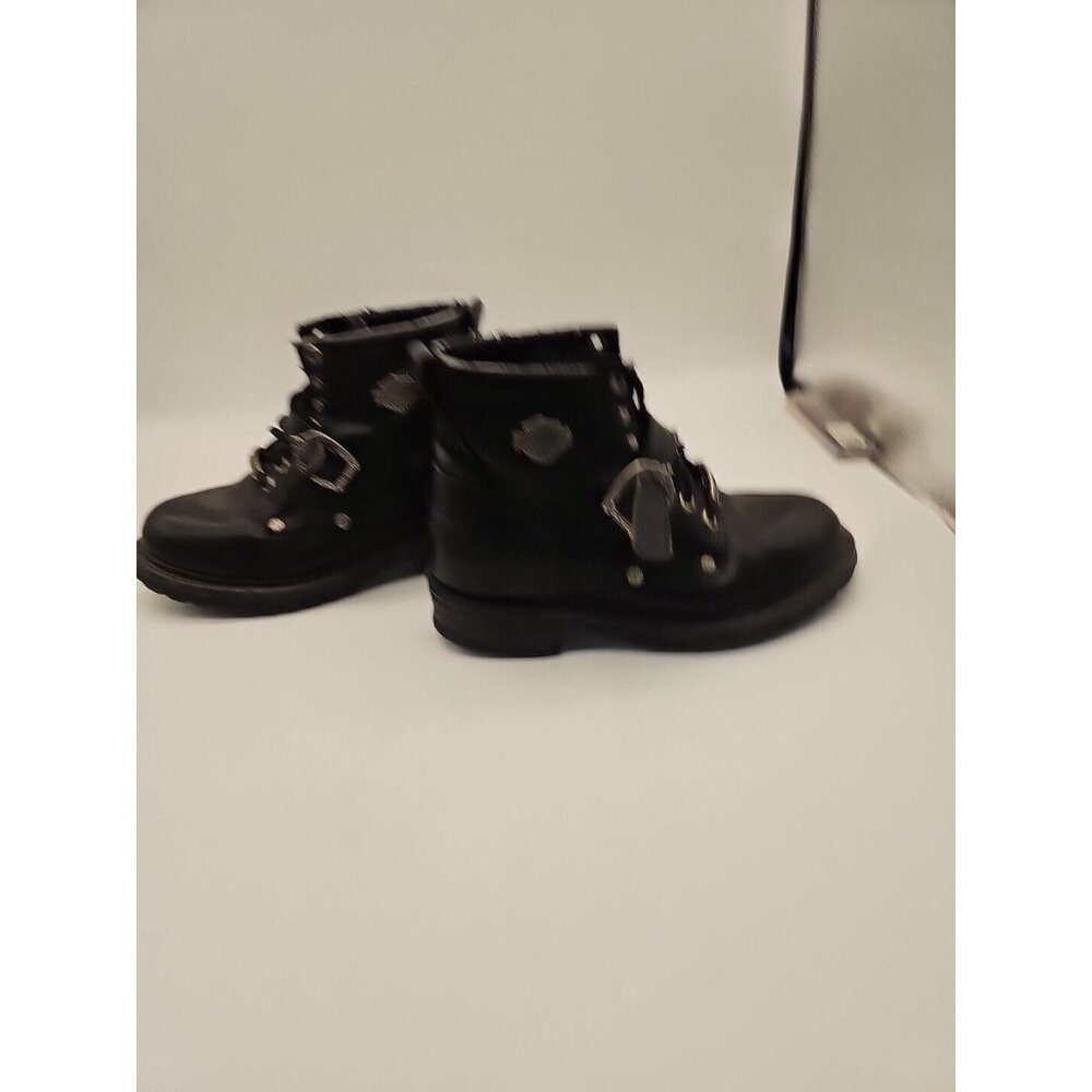 Harley-Davidson Black Leather Ankle Boots